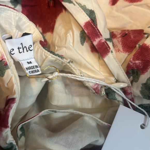 Sofie the Label Josefine Puff Sleeve Floral 100% cotton Midi Dress Size M - Picture 14 of 14